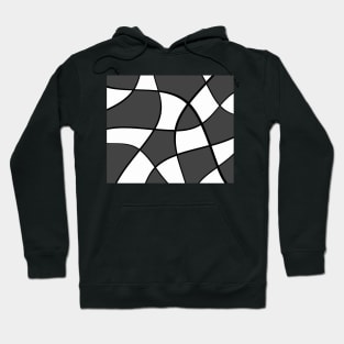 Abstract - gray, black and white. Hoodie